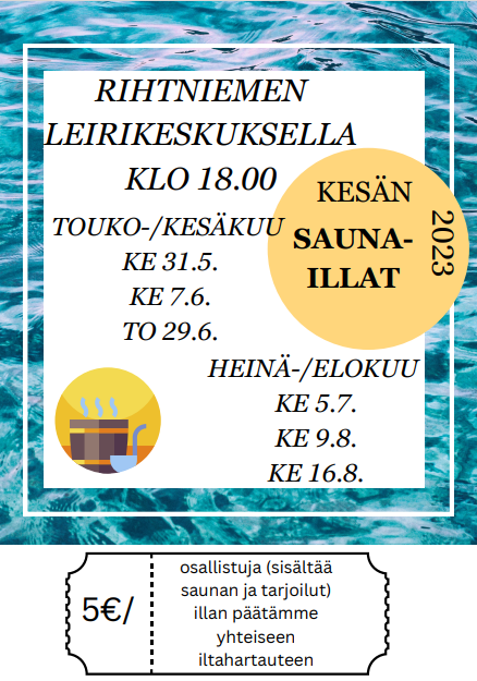Saunailta mainos