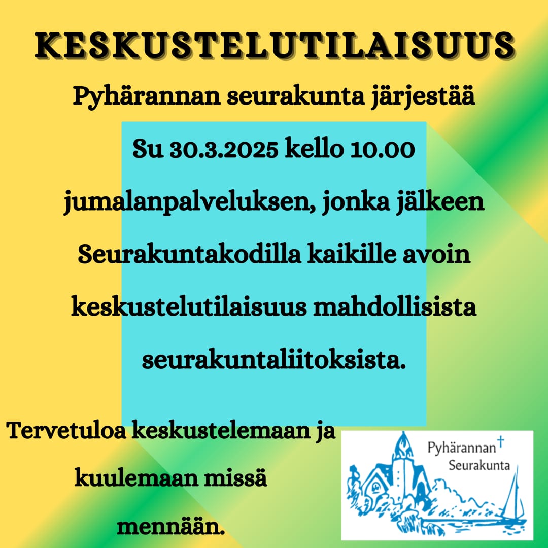 Keskustelutilaisuus teksti keskustelutilaisuus
